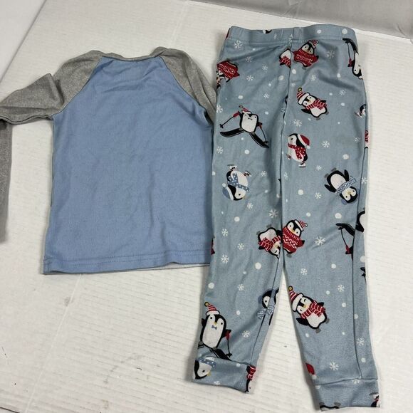 Pajama Bundle 4T Carter's & Cuddl Duds 2 Piece Sets (3 Sets) Christmas Dinosaur - Picture 6 of 16